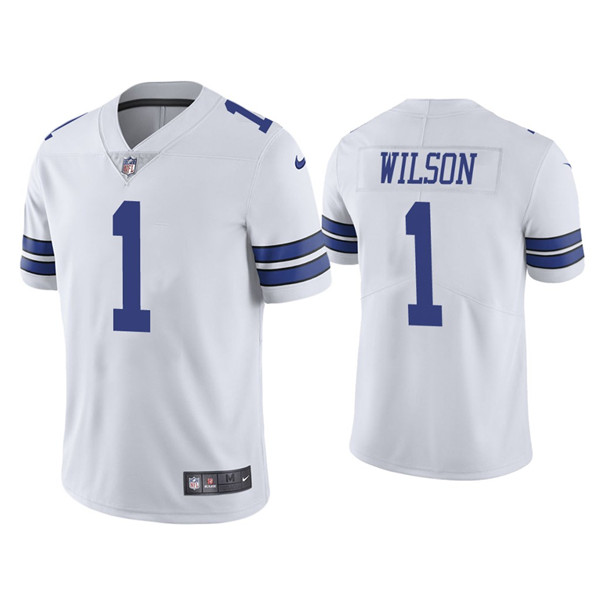 Men's Dallas Cowboys #1 Cedrick Wilson White Limited Stitched Jersey